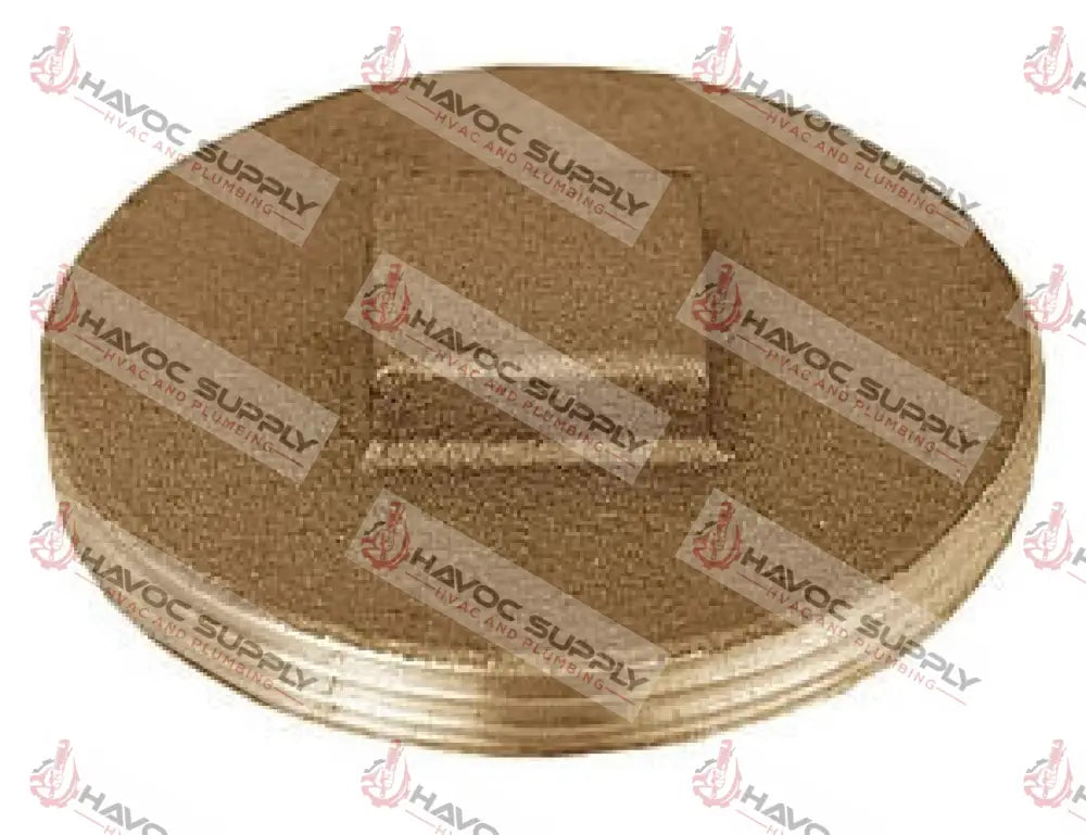 B312PLUG - 3-1/2" BRASS CLEANOUT PLUG - HAVOC SUPPLY, LLC