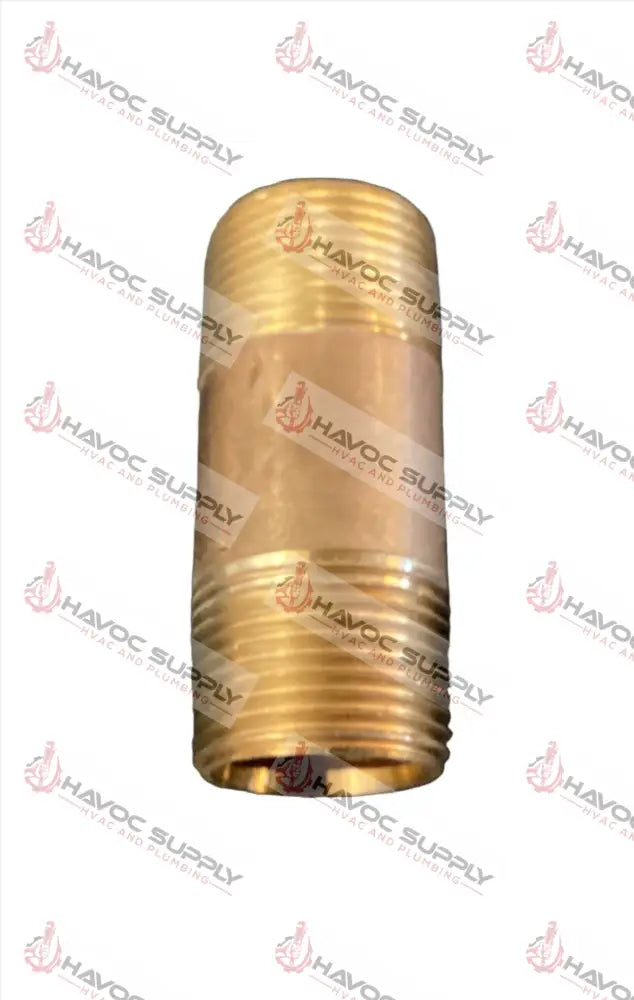 B34N212 - 3/4" X 2-1/2" BRASS PIPE NIPPLE - HAVOC SUPPLY, LLC