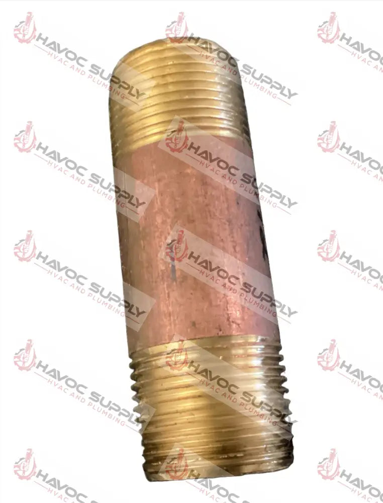 B34N3 - 3/4" X 3" BRASS PIPE NIPPLE - HAVOC SUPPLY, LLC