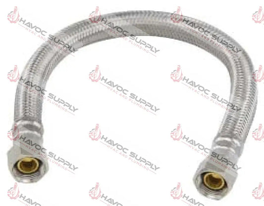 B6F12 - BRASSCRAFT 3/8" FEMALE COMPRESSION X 3/8" FEMALE COMPRESSION X 12" LENGTH - HAVOC SUPPLY, LLC