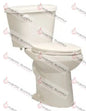 B872-W - WESTERN POTTERY ADA HEIGHT ELONGATED TOILET BOWL 17-1/4"H - HAVOC SUPPLY, LLC