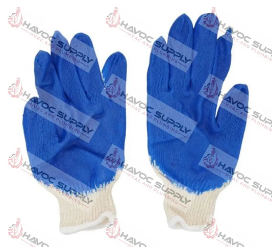 BLUE NITRILE DIP GLOVES (ONE SIZE FITS ALL) - PER PAIR - HAVOC SUPPLY, LLC
