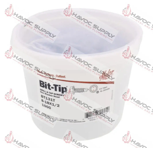 BT131T - BIT TIP SCREWS #8 X 1/2" 1000CT - HAVOC SUPPLY, LLC