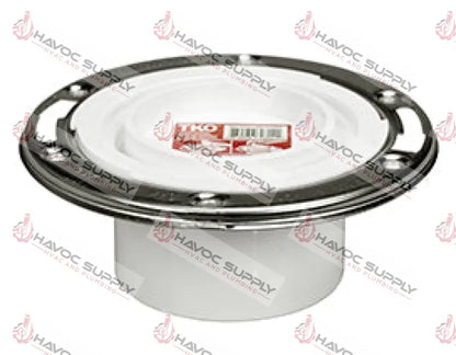 CLOSET FLANGE 4X3 W/KO SS RING - HAVOC SUPPLY, LLC