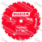 D0724X - DIABLO 7-1/4 X 24 TOOTH X 5/8 FRAMING CIRCULAR SAW BLADE - SO - HAVOC SUPPLY, LLC