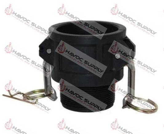 D100-PP - POLY 1" FEMALE CAM X 1" FEMALE NPT - HAVOC SUPPLY, LLC