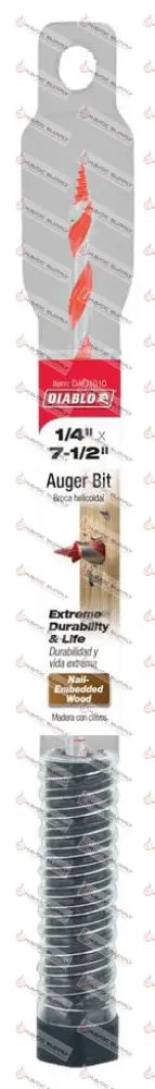 DAG1010 - DIABLO AUGER BIT 1/4" X 7-1/2" - SO - HAVOC SUPPLY, LLC