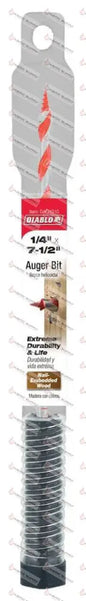DAG1010 - DIABLO AUGER BIT 1/4" X 7-1/2" - SO - HAVOC SUPPLY, LLC