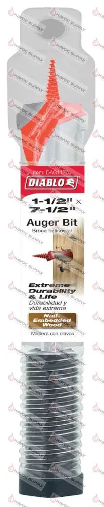 DAG1170 - DIABLO AUGER BIT 1-1/2 X 7-1/2 - SO - HAVOC SUPPLY, LLC