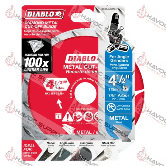 DDD045DIA101F - DIABLO 4-1/2 DIAMOND CUT OFF DISC - HAVOC SUPPLY, LLC