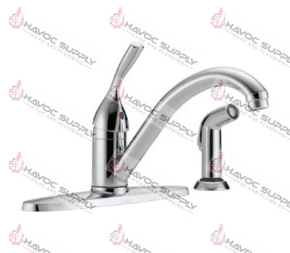 DELTA SINGLE HANDLE KITCHEN FAUCET WITH SPRAYER - HAVOC SUPPLY, LLC
