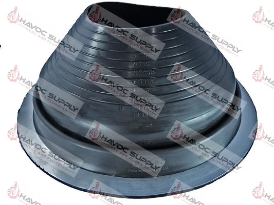 DF105B - EPDM FLASHING #5 ROUND - 4-1/4" - 7-1/2" DIAMETER - HAVOC SUPPLY, LLC