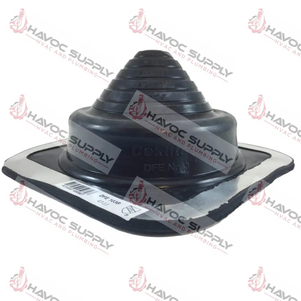 DFE108B - EPDM FLASHING #8 SQUARE - 6-3/4" - 14" DIAMETER - HAVOC SUPPLY, LLC