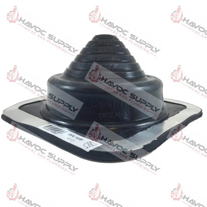 DFE108B - EPDM FLASHING #8 SQUARE - 6-3/4" - 14" DIAMETER - HAVOC SUPPLY, LLC
