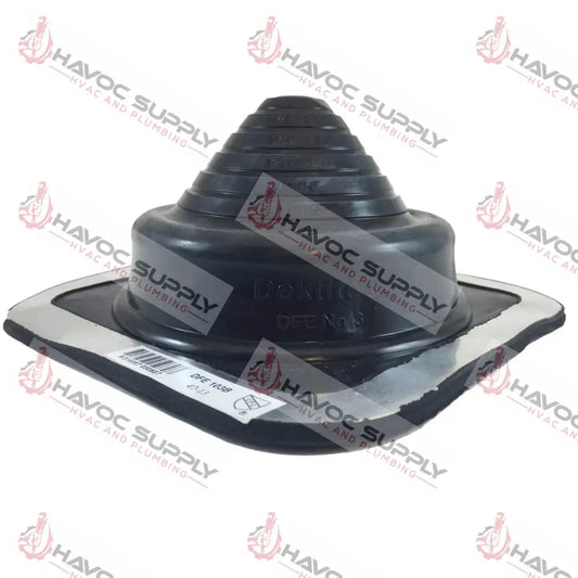 DFE108B - EPDM FLASHING #8 SQUARE - 6-3/4" - 14" DIAMETER - HAVOC SUPPLY, LLC