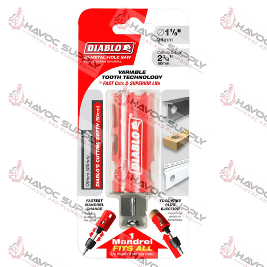 DHS1125 - DIABLO 118X60MM HOLE SAW - HAVOC SUPPLY, LLC
