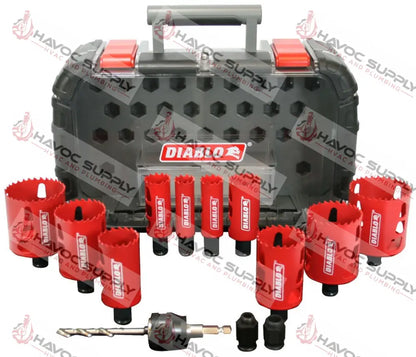 DHS14SGP - DIABLO 14PC BI-METAL GENERAL PURPOSE HOLE SAW KIT - HAVOC SUPPLY, LLC