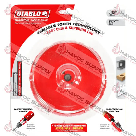 DHS4750 - DIABLO 4-3/4 BIMETAL HOLE SAW - HAVOC SUPPLY, LLC