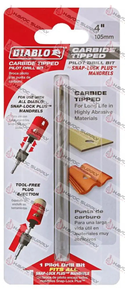 DHS4BITCT - DIABLO CARBIDE TIP DRILL BIT - HAVOC SUPPLY, LLC