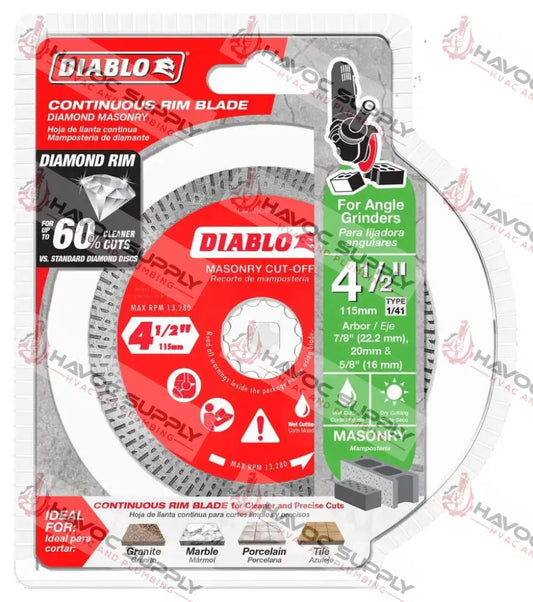 DMADC0450 - DIABLO 4.5 DIAMOND CONTINUOUS RIM BLADE - HAVOC SUPPLY, LLC
