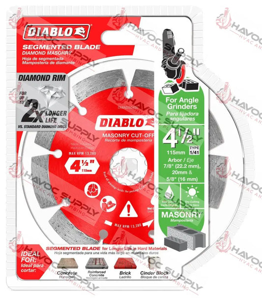 DMADS0450 - DIABLO 4.5 DIAMOND SEGMENTED RIM BLADE - HAVOC SUPPLY, LLC