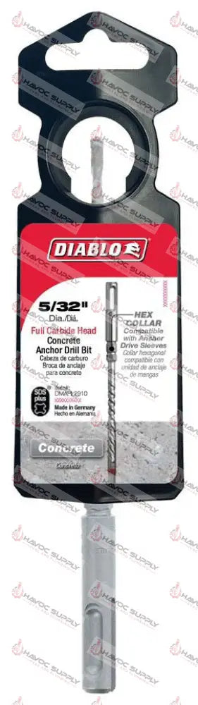 DMAPL2910 - DIABLO SDS PLUS 5/32 X 6 HAMMER DRILL BIT - HAVOC SUPPLY, LLC