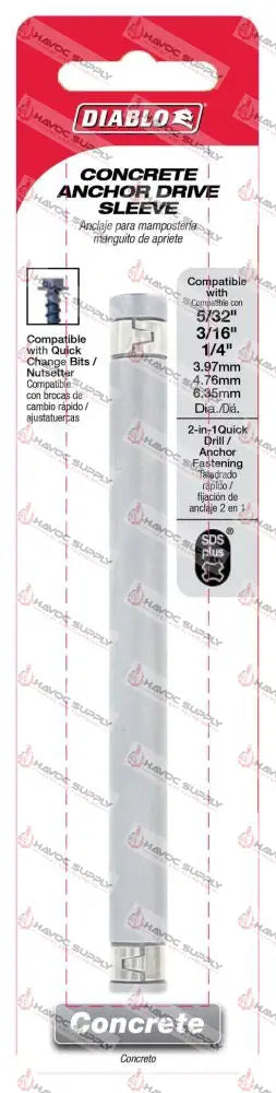 DMAPL2960 - DIABLO CONCRETE ANCHOR DRIVE SLEEVE - HAVOC SUPPLY, LLC