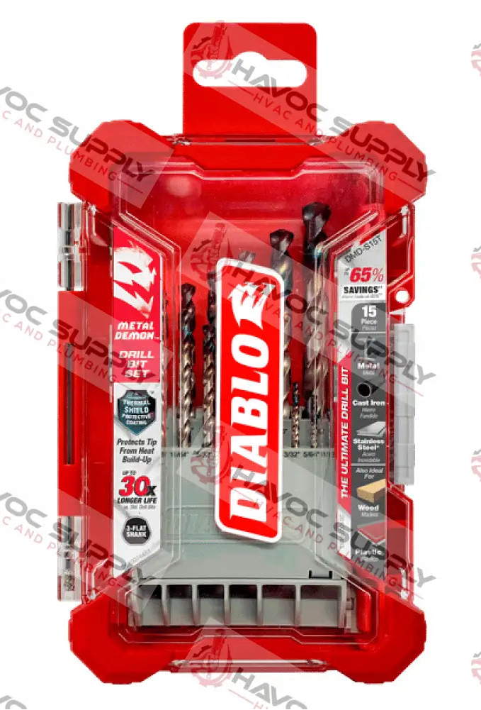 DMD-S15T - DIABLO METAL DEMON DRILL BIT SET TOOLS