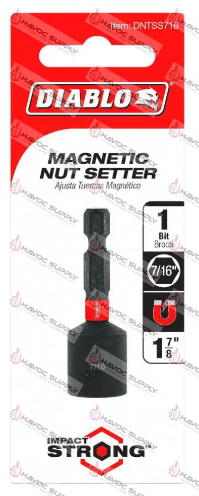 DNTSS716 - DIABLO 7/16" NUT SETTER - HAVOC SUPPLY, LLC