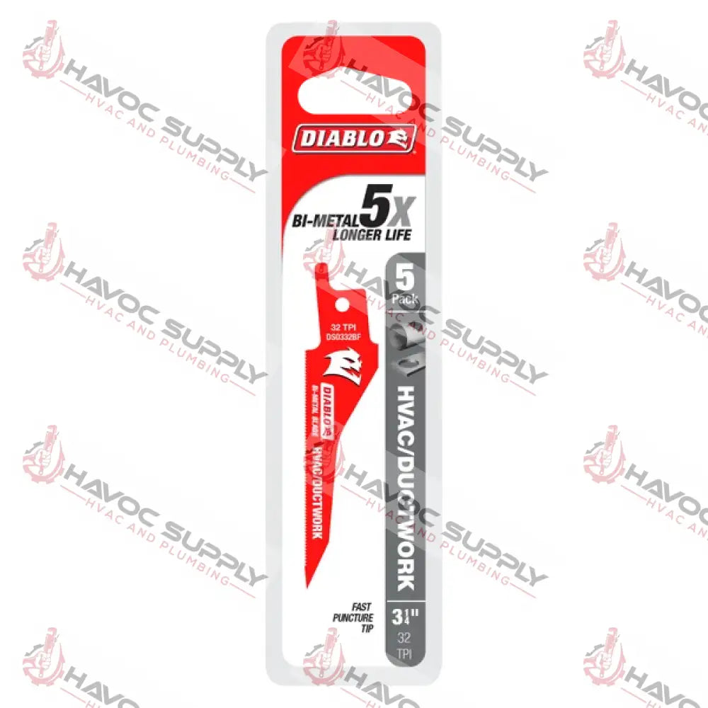 DS0332BF5 - DIABLO BIMETAL HVAC/DUCT BLADE 32TPI - HAVOC SUPPLY, LLC