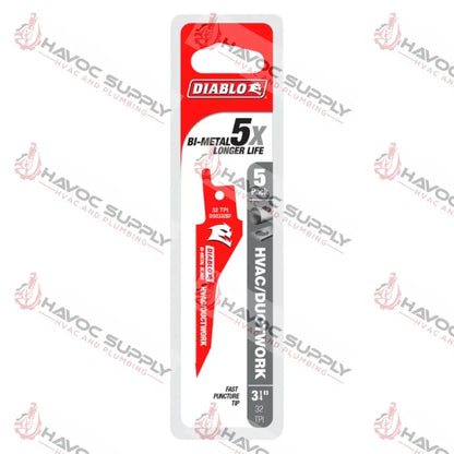 DS0332BF5 - DIABLO BIMETAL HVAC/DUCT BLADE 32TPI - HAVOC SUPPLY, LLC
