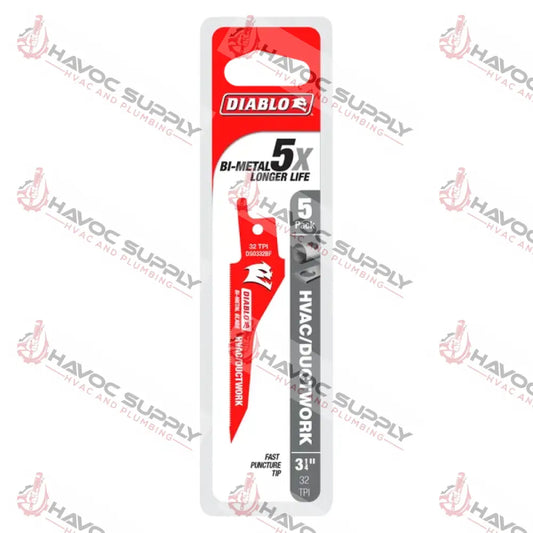 DS0332BF5 - DIABLO BIMETAL HVAC/DUCT BLADE 32TPI - HAVOC SUPPLY, LLC