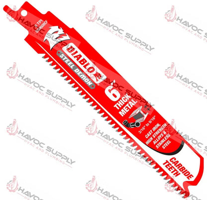 DS0608CF3 - DIABLO CARBIDE 6" EXTREME METAL 8TPI 3PK - HAVOC SUPPLY, LLC