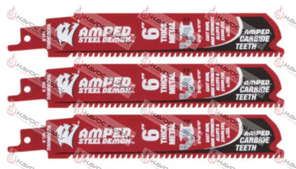DS0608CFA3 - DIABLO 6" AMPED ICE CARBIDE SAWZALL BLADE 3PK - HAVOC SUPPLY, LLC