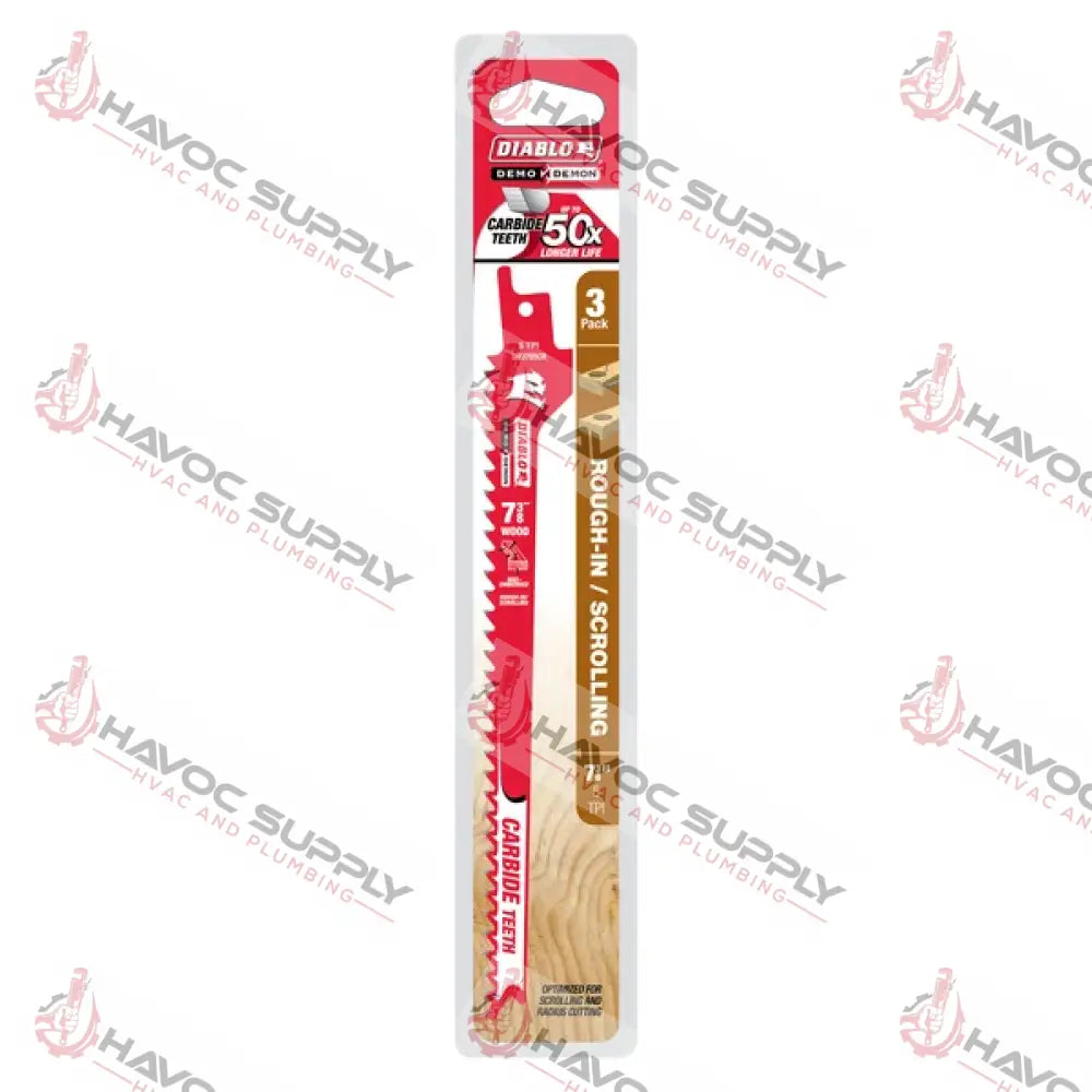DS0705CWR3 - DIABLO 7-3/8" CARBIDE ROUGH-IN BLADE 5TPI - HAVOC SUPPLY, LLC