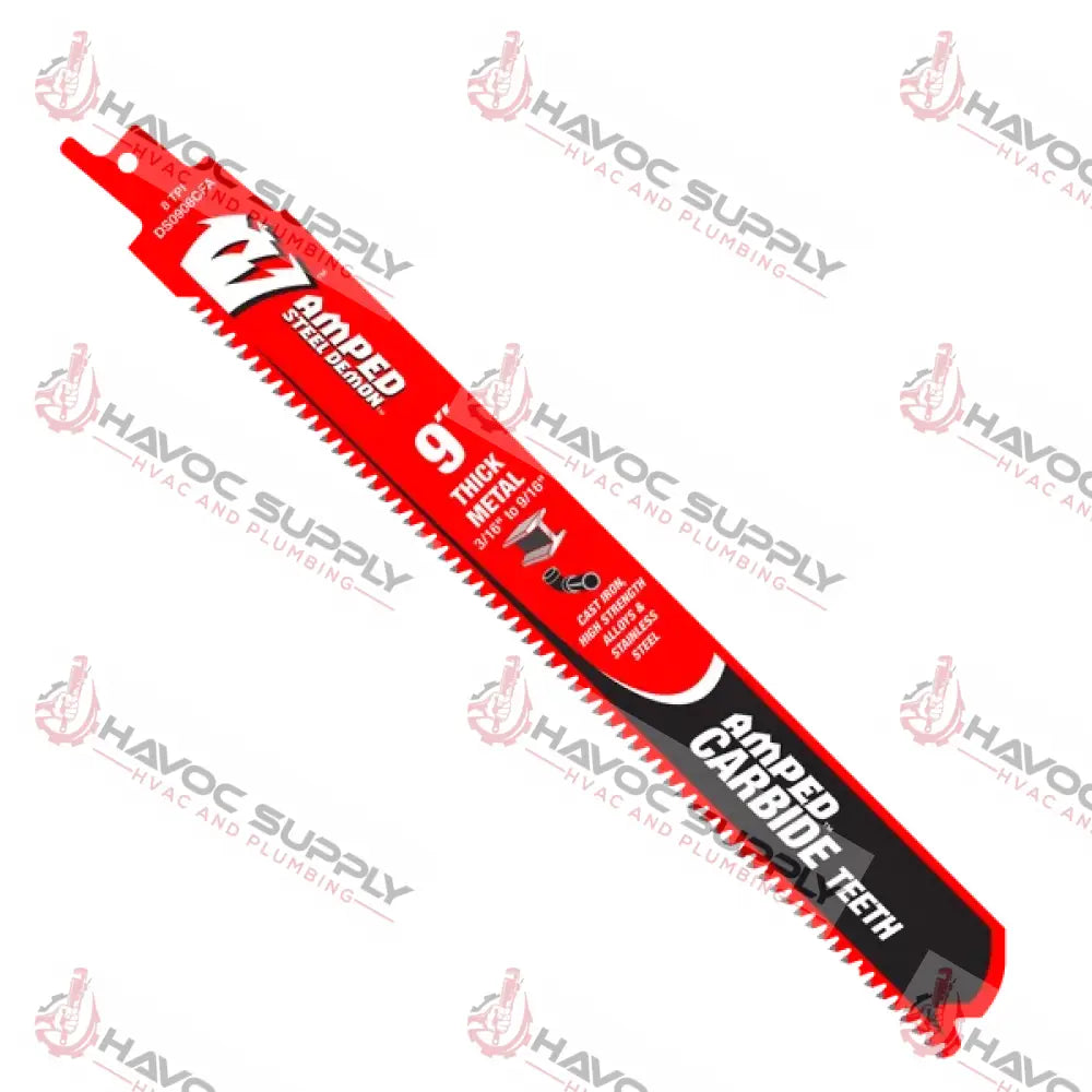 DS0908CFA3 - DIABLO 9" AMPED ICE CARBIDE SAWZALL BLADE 3PK - HAVOC SUPPLY, LLC