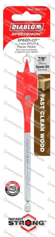 DSP2110 - DIABLO SPADE BIT 7/8 X 6 - HAVOC SUPPLY, LLC
