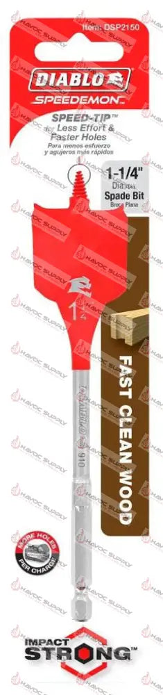 DSP2150 - DIABLO SPADE BIT 1-1/4 X 6 - HAVOC SUPPLY, LLC