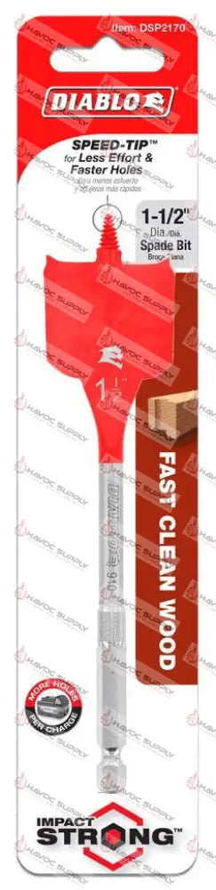 DSP2170 - DIABLO SPADE BIT 1-1/2 X 6 - HAVOC SUPPLY, LLC
