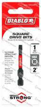 DSQ32P1 - DIABLO #SQ3 SQUARE IMPACT BIT - HAVOC SUPPLY, LLC