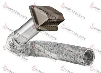 DV4 WIDE MOUTH - DRYER VENT KIT BROWN - HAVOC SUPPLY, LLC