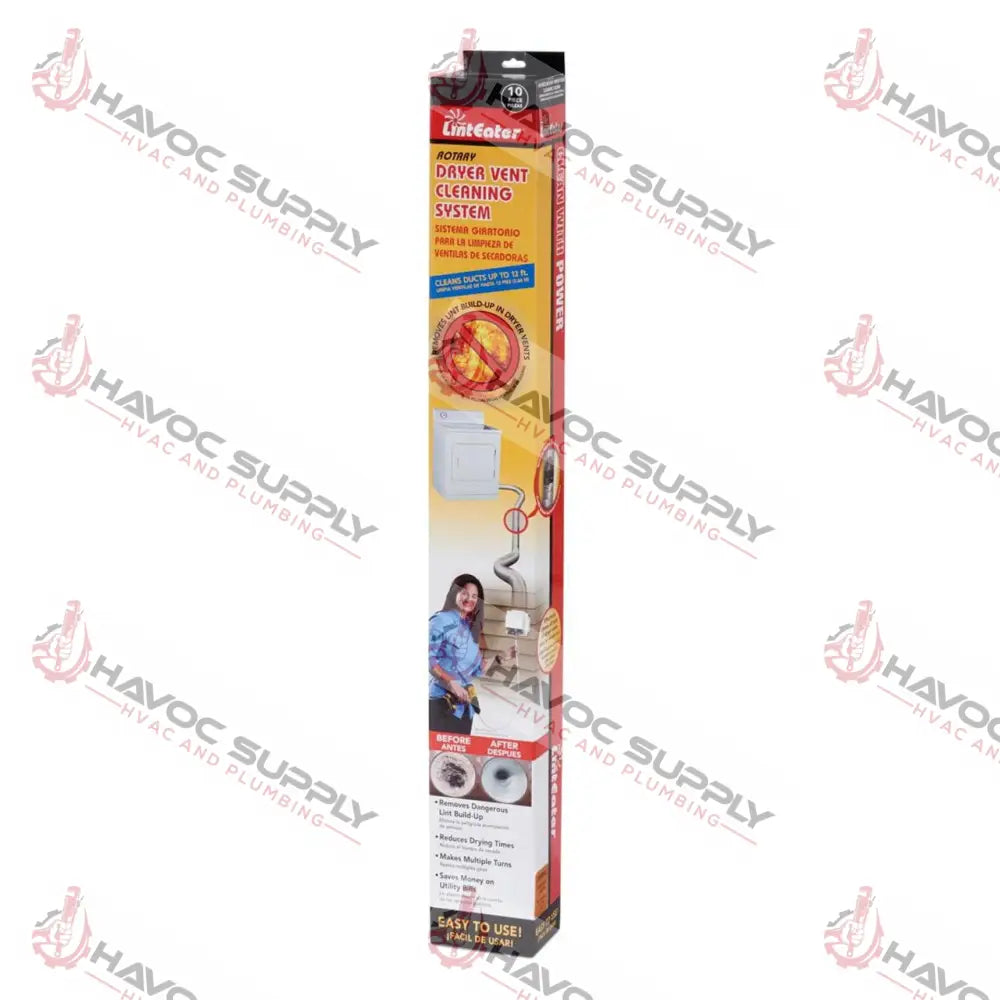 DVC202 - DRYER VENT CLEANING KIT 12 FT - HAVOC SUPPLY, LLC