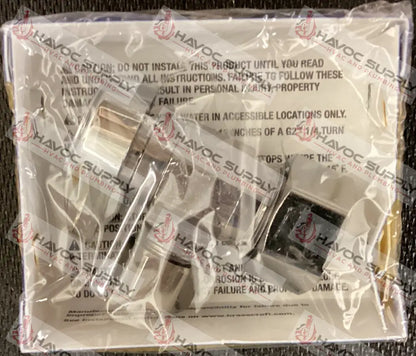 G2CR19XC - 1/2" COMPRESSION X 3/8" COMPRESSION ANGLE STOP VALVE - HAVOC SUPPLY, LLC