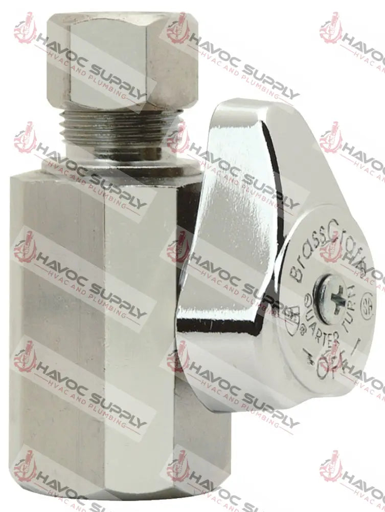 G2R12XC - 1/2" FIP X 3/8" COMPRESSION STRAIGHT STOP VALVE - HAVOC SUPPLY, LLC