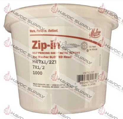 HW7X1/2ZT - ZIP SCREWS #7 X 1/2" 1000CT - HAVOC SUPPLY, LLC