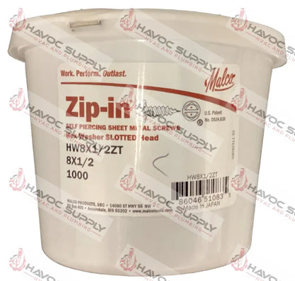 HW8X1/2ZT - ZIP SCREWS #8 X 1/2" 1000CT - HAVOC SUPPLY, LLC