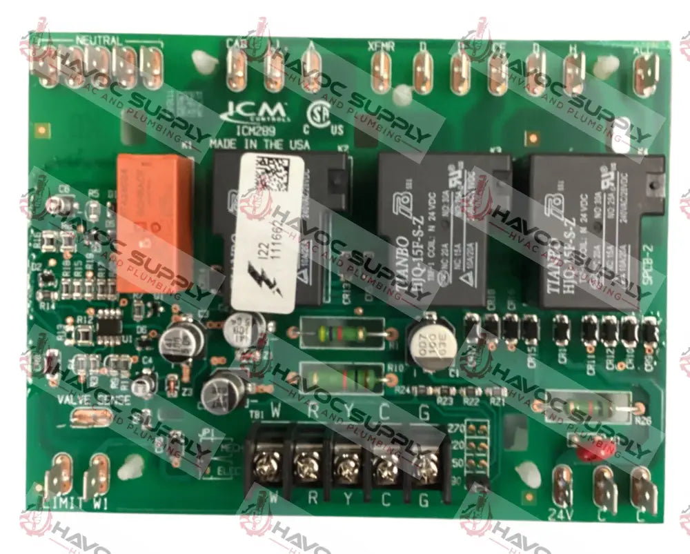 ICM289 - LENNOX REPLACEMENT CIRCUIT BOARD - HAVOC SUPPLY, LLC