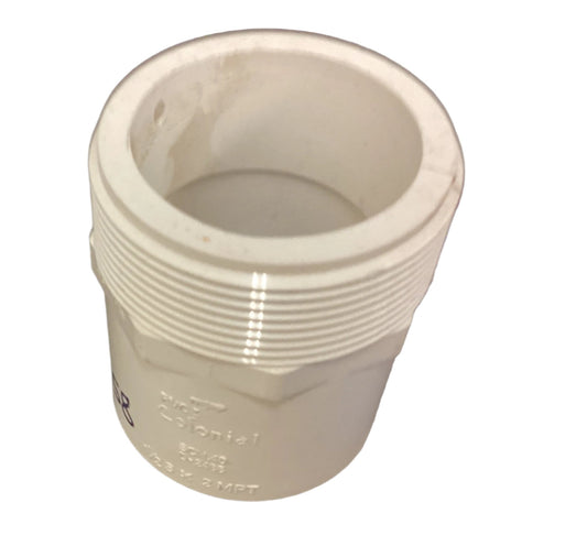 2X112PVCMA - 2" X 1-1/2" PVC SCH40 MALE ADAPTER MIPXSLIP - SO