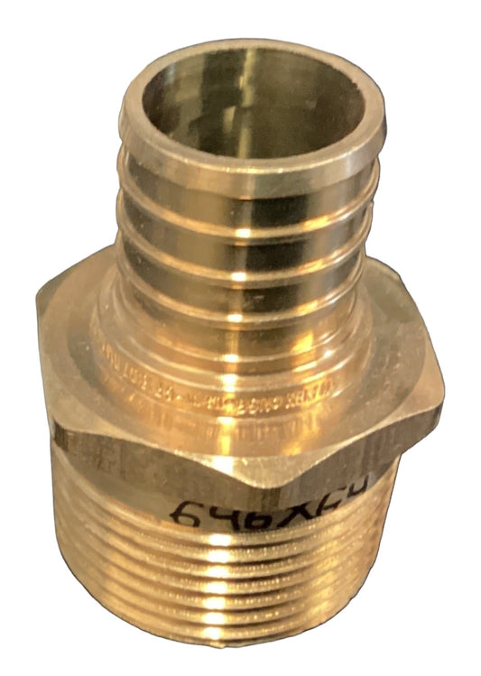 646XG4 - 1" CRIMP PEX BRASS MALE ADAPTER