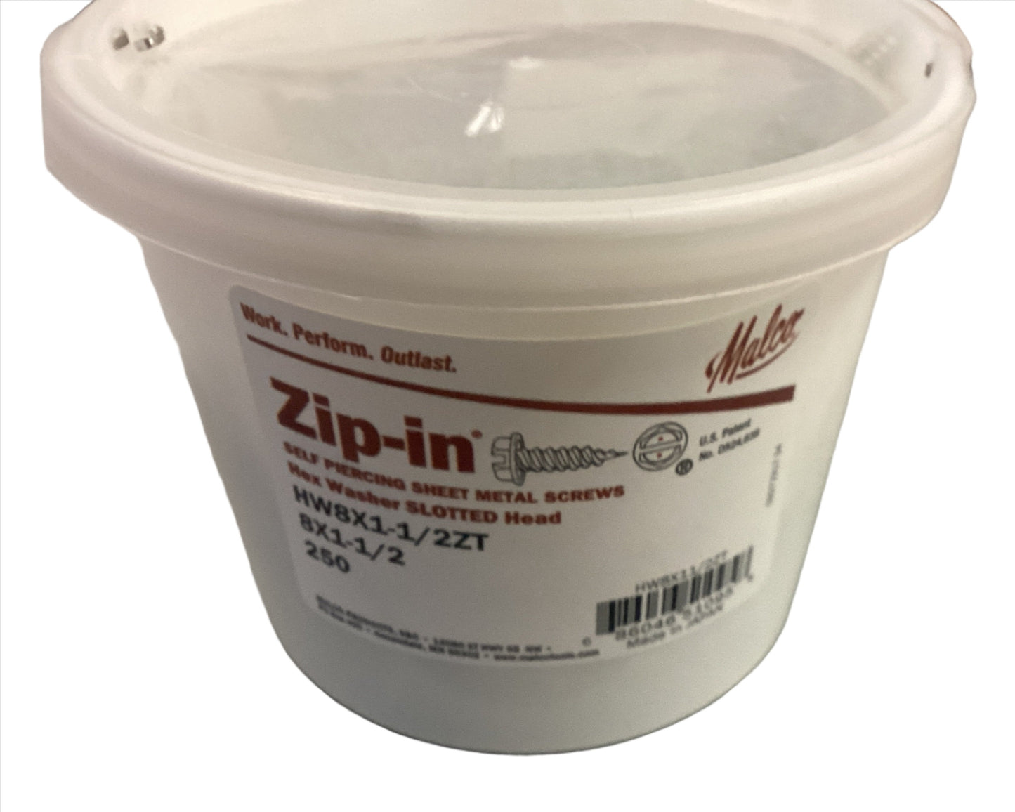 HW8X11/2ZT - ZIP SCREWS #8 X 1-1/2" 250CT